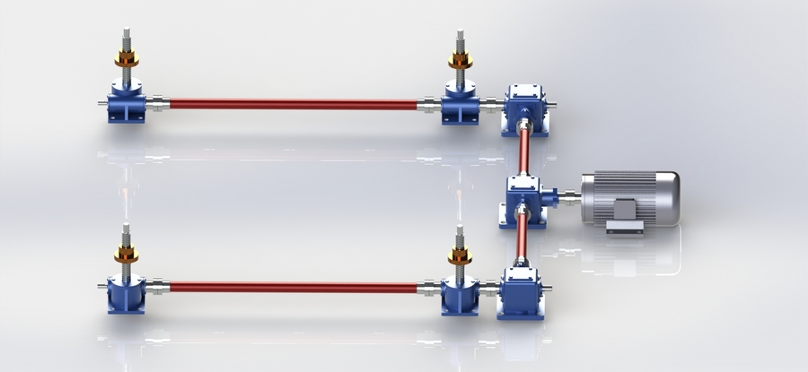 U型4臺(tái)聯(lián)動(dòng)升降平臺(tái)